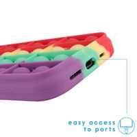 imoshion Pop It Fidget Toy - Coque Pop It iPhone 12 (Pro) - Rainbow