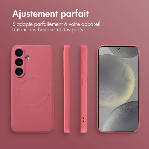 imoshion Coque Couleur avec MagSafe Samsung Galaxy S25 - Dusty Rose