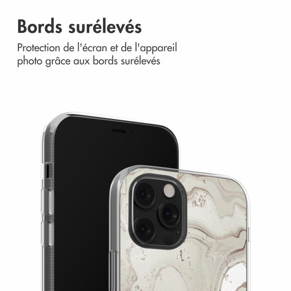 imoshion Coque design pour iPhone 12 (Pro) - Sandy Marble