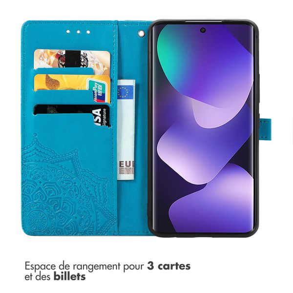 imoshion Etui de télephone Mandala Xiaomi Redmi Note 15 (4G) - Turquoise
