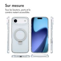 Accezz Coque Ring Stand avec MagSafe Apple iPhone Air - Transparent