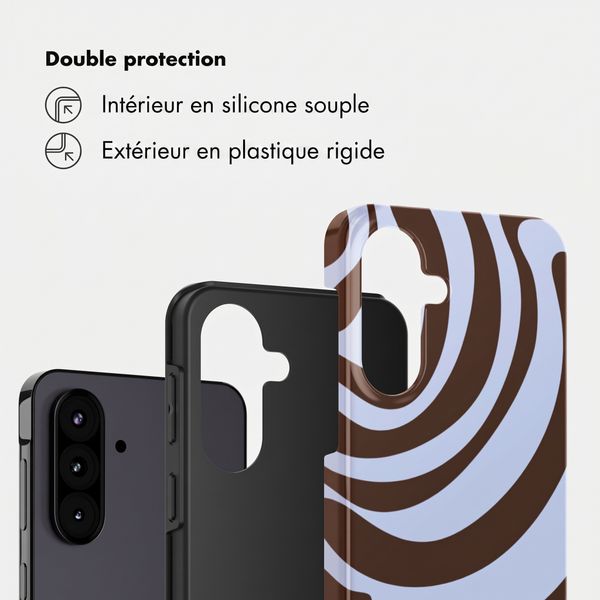 Selencia Coque arrière Vivid Samsung Galaxy A57 (5G) - Dream Swirl Chocolate