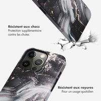 Selencia Coque arrière Vivid Tough iPhone 13 Pro - Chic Marble Black