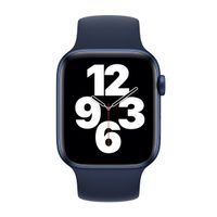 Apple Bracelet Boucle unique en Silicone Apple Watch | 44/45/46/49 mm - Taille 11 - Deep Navy
