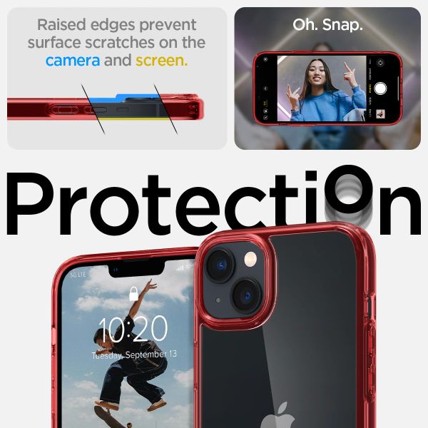 Spigen Coque Ultra Hybrid iPhone 14 Plus - Rouge