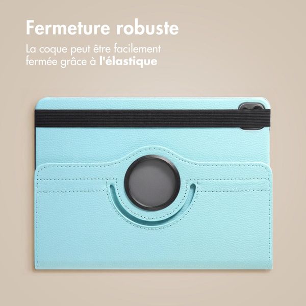 imoshion Coque tablette rotatif à 360° Apple iPad Air 11 pouces (2026) M4 / (2025) M3 / (2024) M2 / Air 5 (2022) / Air 4 (2020) / Pro 11 (2018/2020) - Bleu clair