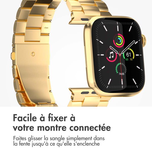 imoshion Bracelet en acier Apple Watch Series 1 á 10 / SE / Ultra (2) (44/45/46/49 mm) - Dorée