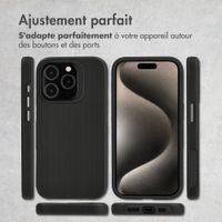 Accezz Coque Tough avec MagSafe Apple iPhone 15 Pro - Noir