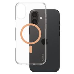 PanzerGlass Coque CARE Urban Combat MagSafe iPhone 16 Plus - Transparent / Peach