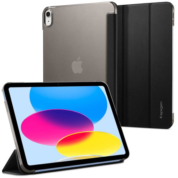 Spigen Coque tablette Liquid Air Folio iPad 10 (2022) 10.9 pouces - Noir