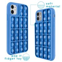 imoshion Pop It Fidget Toy - Coque Pop It iPhone 12 (Pro)-Bleu foncé