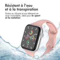 imoshion Bracelet en silicone fin Apple Watch Series 1-10 / SE / Ultra (2) (44/45/46/49 mm) - Rose