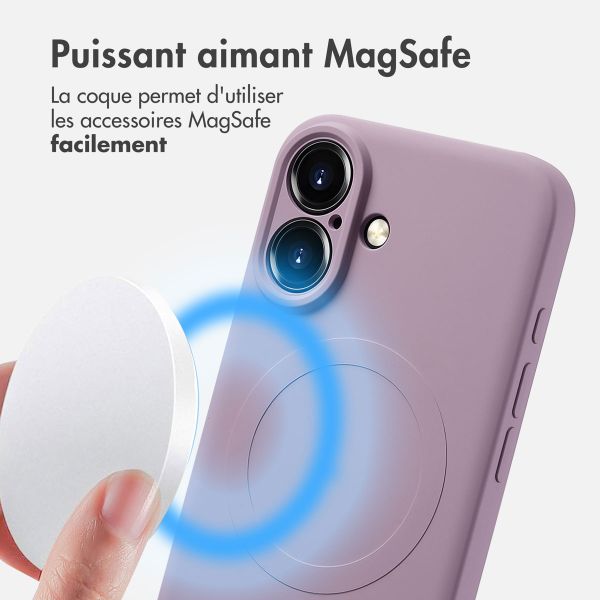 imoshion Coque Couleur avec MagSafe iPhone 16 - Violet