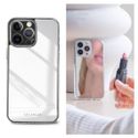 Selencia Coque Mirror iPhone 14 Pro Max - Coque avec miroir - Argent