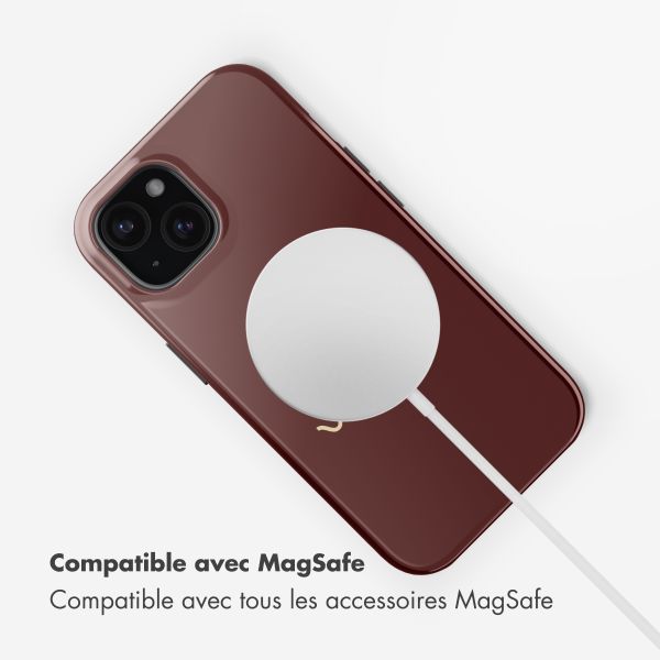 Selencia Coque arrière Vivid avec MagSafe Apple iPhone 15 - Delulu