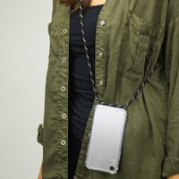 imoshion Coque arrière transparente avec cordon Samsung Galaxy S21 Ultra - Noir & Doré