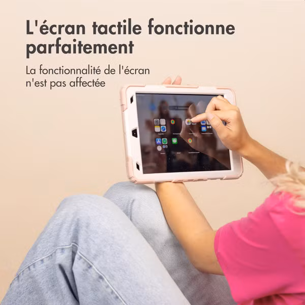 imoshion Coque tablette kidsproof Rugged Apple iPad 11 (2025) 11 pouces A16 / iPad 10 (2022) 10.9 pouces - Rose clair
