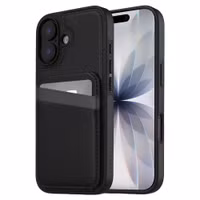 imoshion Coque arrière avec porte-cartes et support Apple iPhone 17 - Noir