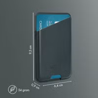 Accezz Porte-cartes en cuir magnétique - Compatible avec Apple Find My - Cedar Green