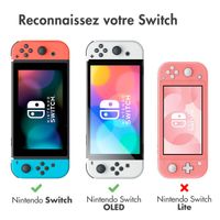 imoshion Etui Nintendo Switch avec poche zippée - Etui Nintendo Switch / Switch OLED avec poignée - Noir