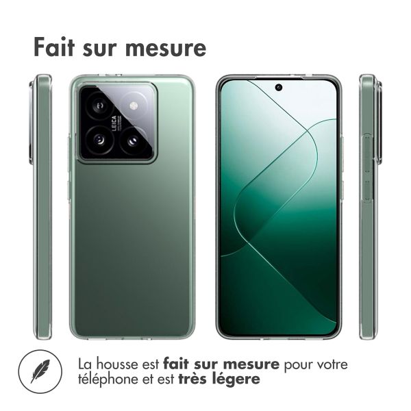 Accezz Coque Clear Xiaomi 14T Pro - Transparent