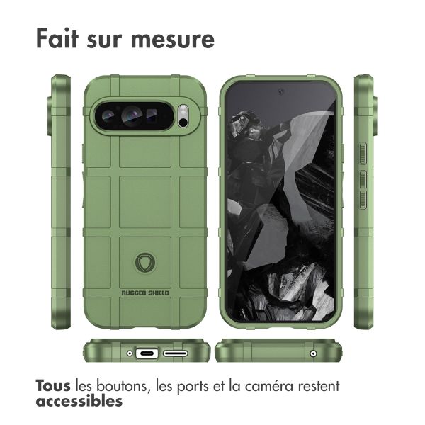 imoshion Coque Rugged Shield Google Pixel 9 Pro XL - Vert foncé
