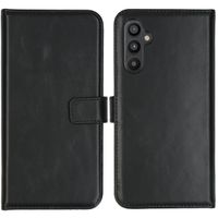 Selencia Étui portefeuille en cuir véritable Samsung Galaxy A34 (5G) - Noir