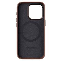 Woodcessories Coque Bio Leather MagSafe iPhone 15 Pro Max - Brun