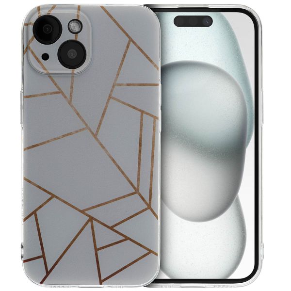 imoshion Coque Design iPhone 15 - White Graphic