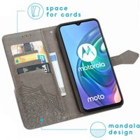 imoshion Etui de télephone Mandala Motorola Moto G30 / G20 / G10 (Power) - Gris