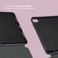 Selencia Coque tablette Vivid Apple iPad Air 11 pouces (2026) M4 / (2025) M3 / (2024) M2 / Air 5 (2022) / Air 4 (2020) - Marble Plum