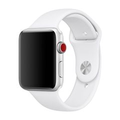 Apple Bracelet Sport Apple Watch Series 1 - 9 / SE (38/40/41 mm) | Series 10 / 11 (42 mm) - Taille M/L - Blanc
