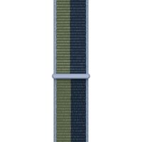 Apple Bracelet Sport Loop Apple Watch Series 1 t/m 9 / SE (38/40/41 mm) | Series 10 / 11 (42 mm) - Abyss Blue/Moss Green