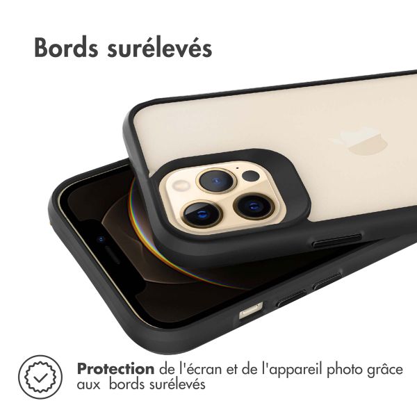 imoshion Coque Rugged Hybrid Apple iPhone 12 Pro Max - Noir / Transparent