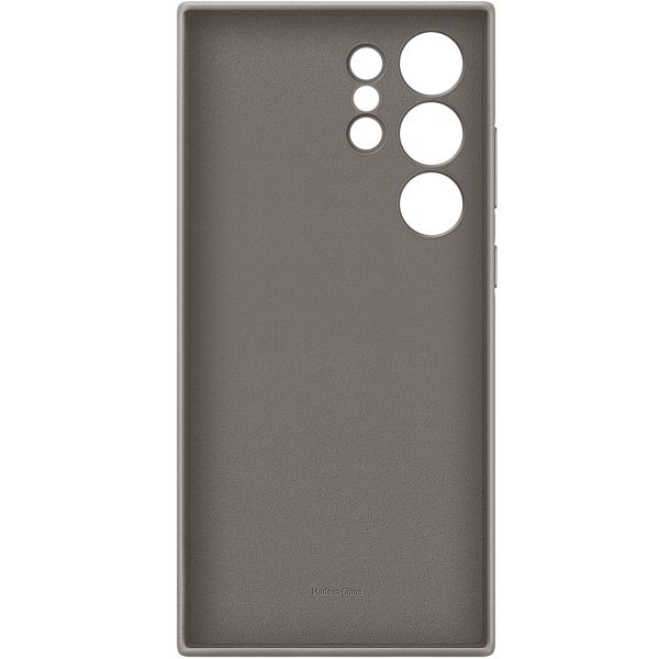 Samsung Coque originale en cuir vegan Galaxy S24 Ultra - Taupe