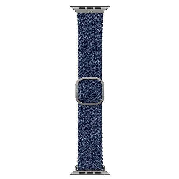Uniq Bracelet tressé Aspen Apple Watch Series 1 t/m 11 / SE / Ultra (44/45/46/49 mm) - Oxford Blue