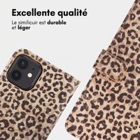 imoshion Étui de télephone portefeuille Design Apple iPhone 12 (Pro) - Leopard Mood