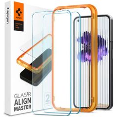 Spigen Protection d'écran en verre trempé GLAStR Fit + Applicator 2-pack Nothing Phone (2)