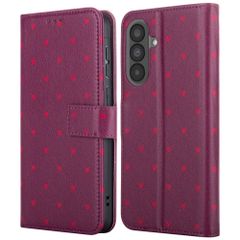 imoshion Étui de télephone portefeuille Design Samsung Galaxy A57 (5G) - Crush Check Coral Dust