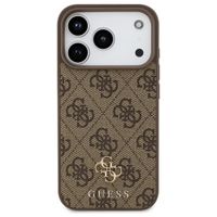Guess Coque 4G Metal Logo MagSafe Apple iPhone 17 Pro Max - Marron
