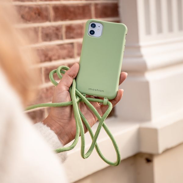 imoshion Coque de couleur avec cordon amovible iPhone 11 - Vert