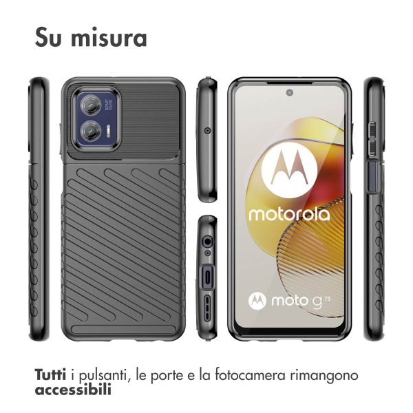 imoshion Coque arrière Thunder Motorola Moto G73 - Noir