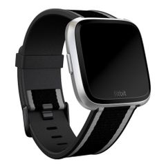 Fitbit Bracelet Woven Fitbit Versa / Versa 2 / Versa Lite - Taille S - Grey / Black