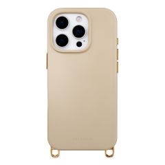 Selencia Coque arrière Rivièra avec MagSafe avec crochets amovibles Apple iPhone 16 Pro - Milky Latte