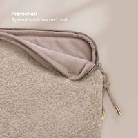 Selencia Pochette ordinateur Teddy 15-16 pouces - Sand
