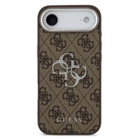 Guess Coque 4G Metal Logo Backcover Apple iPhone Air - Silver Edge - Brown