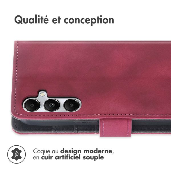 imoshion Etui de téléphone portefeuille avec cordon Samsung Galaxy A35 - Rouge