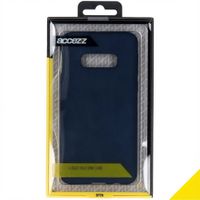 Accezz Coque Liquid Silicone Samsung Galaxy S10e - Bleu foncé