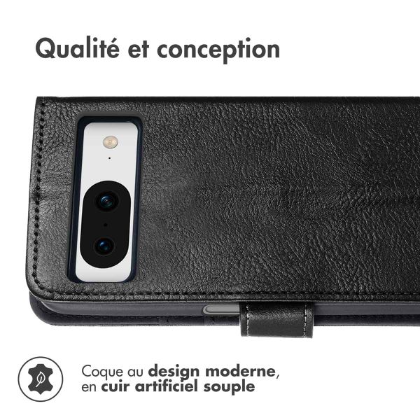 imoshion Étui de téléphone portefeuille Luxe Google Pixel 8 - Noir