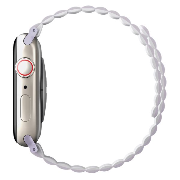 Uniq Bracelet Revix réversible Apple Watch Series 1 t/m 11 / SE / Ultra (44/45/46/49 mm) - Lilac / White